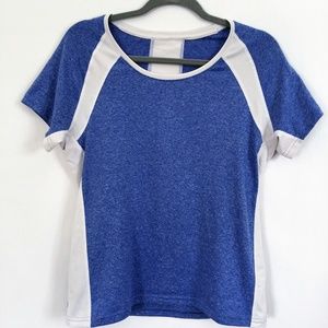 Lucy Athletic Workout Active T Shirt Top Blue